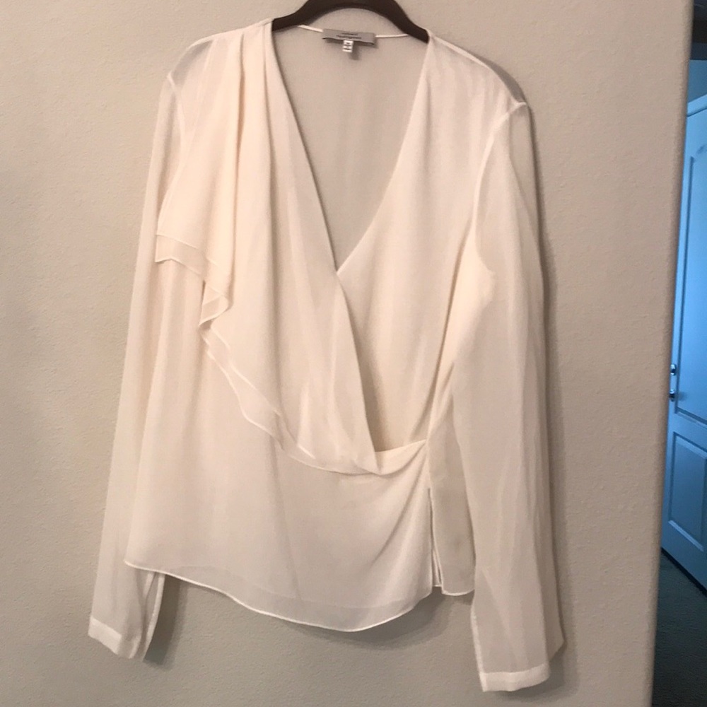 [NWOT] ROBERT RODRIGUEZ Asymmetrical Drape Blouse Size 12